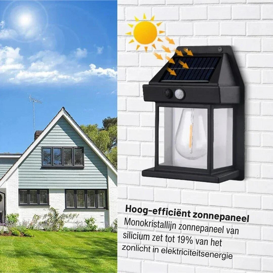 Wandlamp op Zonne-Energie | Buiten