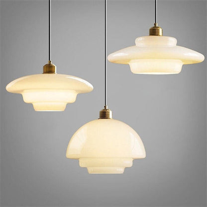 Tijdloze Witte Glazen Hanglamp voor een Elegant Interieur