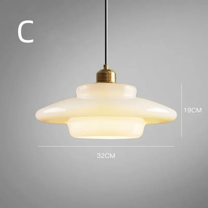 Tijdloze Witte Glazen Hanglamp voor een Elegant Interieur