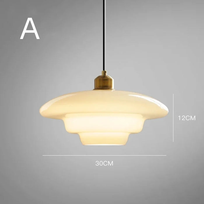 Tijdloze Witte Glazen Hanglamp voor een Elegant Interieur