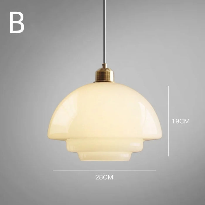 Tijdloze Witte Glazen Hanglamp voor een Elegant Interieur