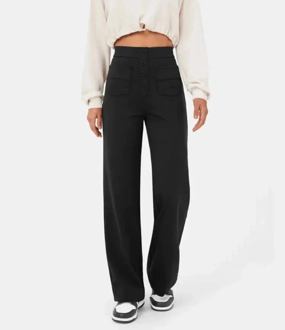 Moduza - High-waisted Elastische Broek