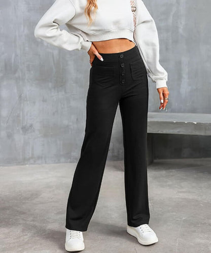 Moduza - High-waisted Elastische Broek