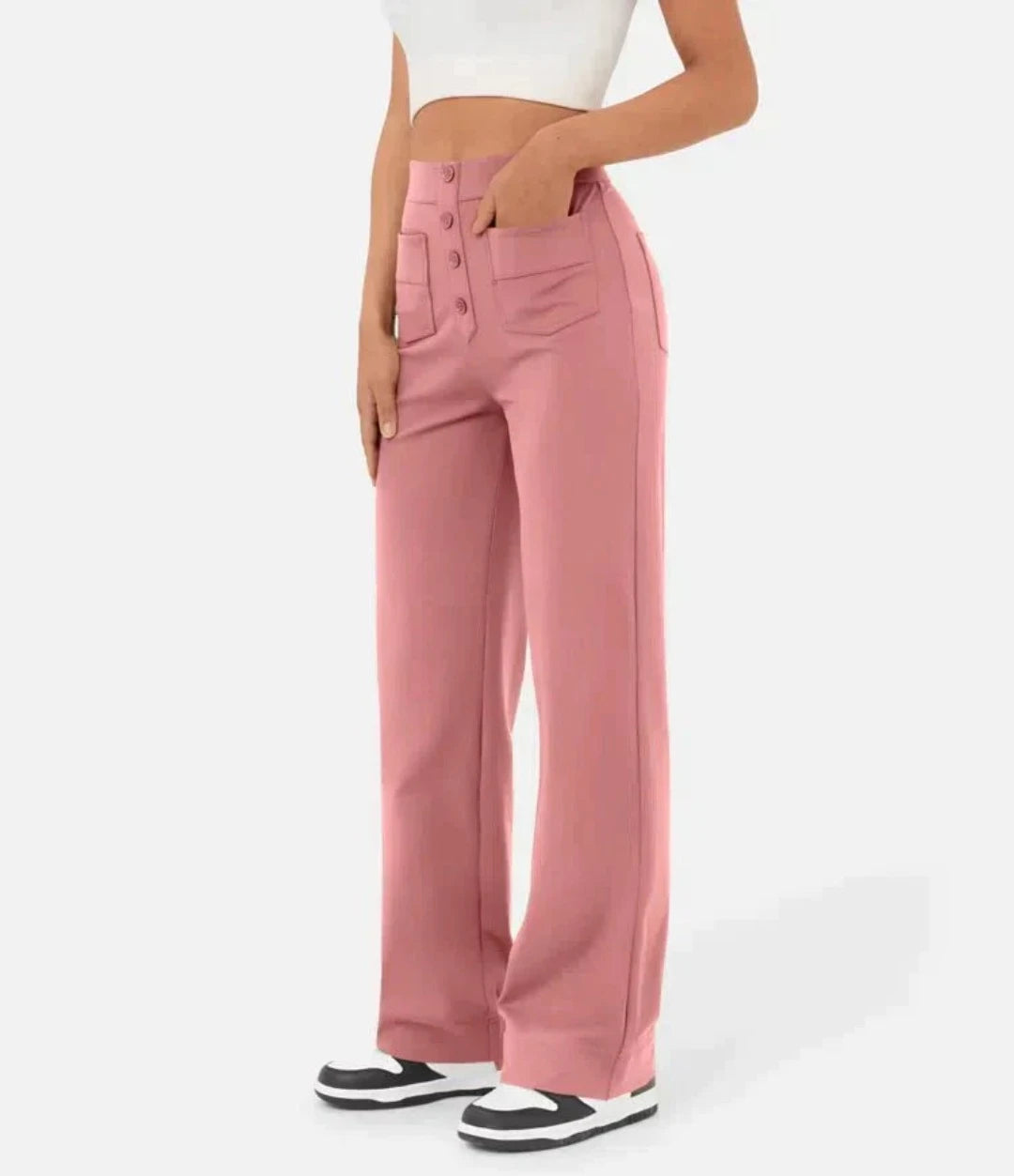 Moduza - High-waisted Elastische Broek