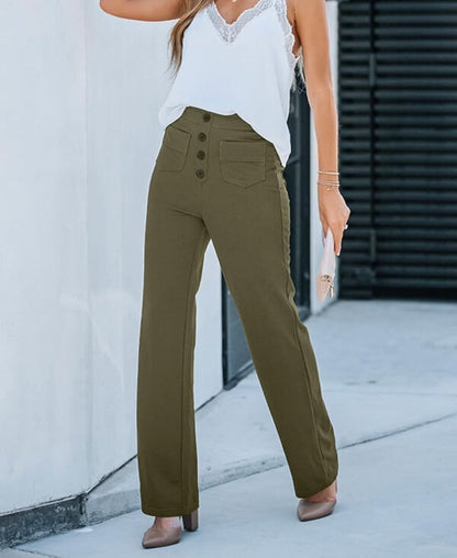 Moduza - High-waisted Elastische Broek