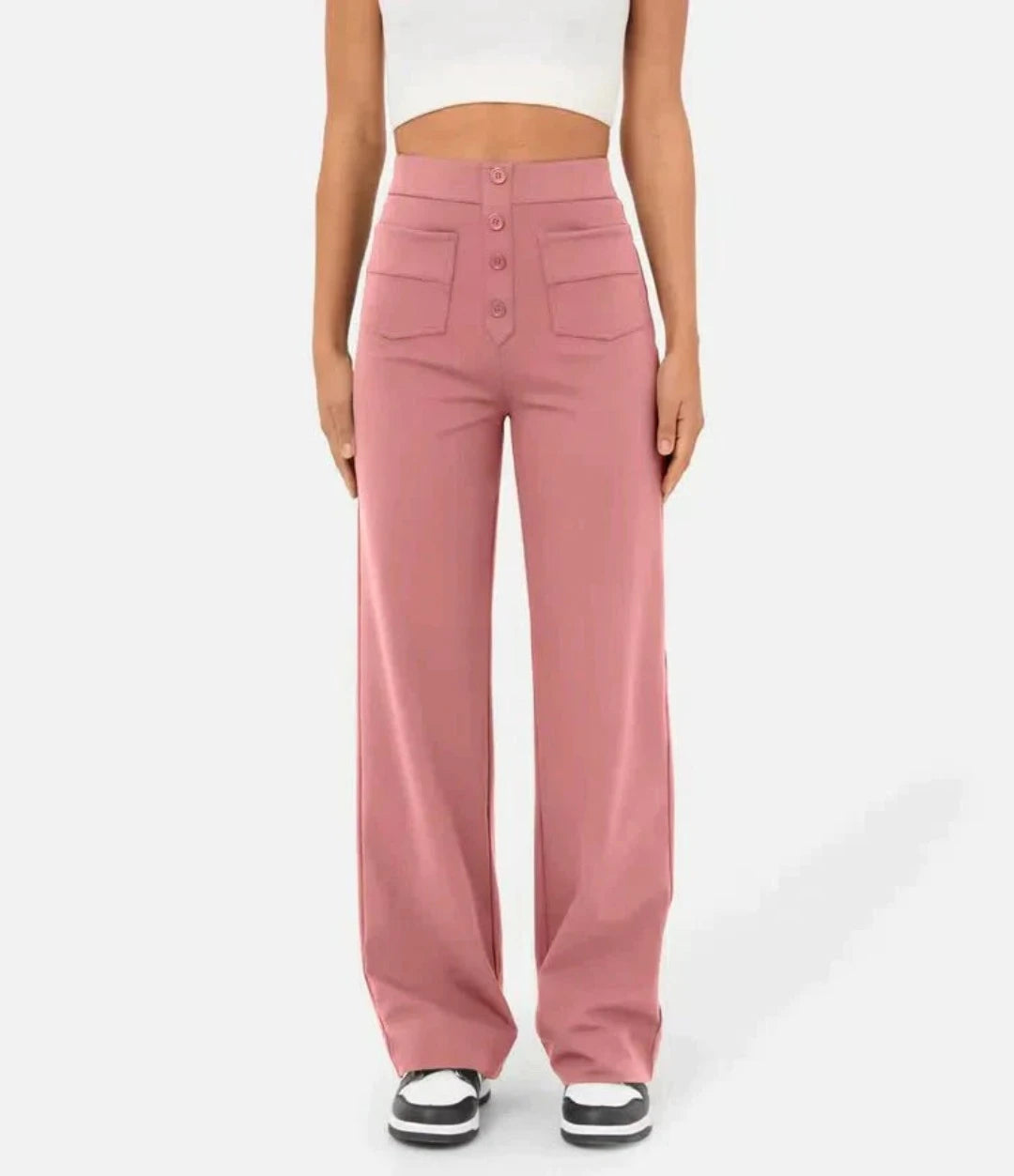 Moduza - High-waisted Elastische Broek