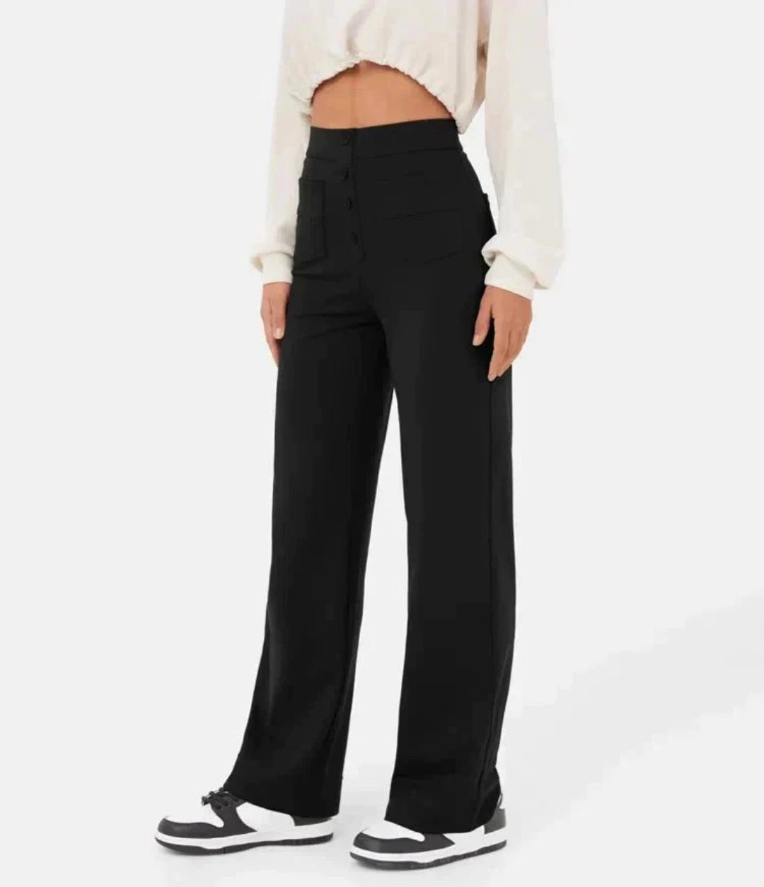 Moduza - High-waisted Elastische Broek