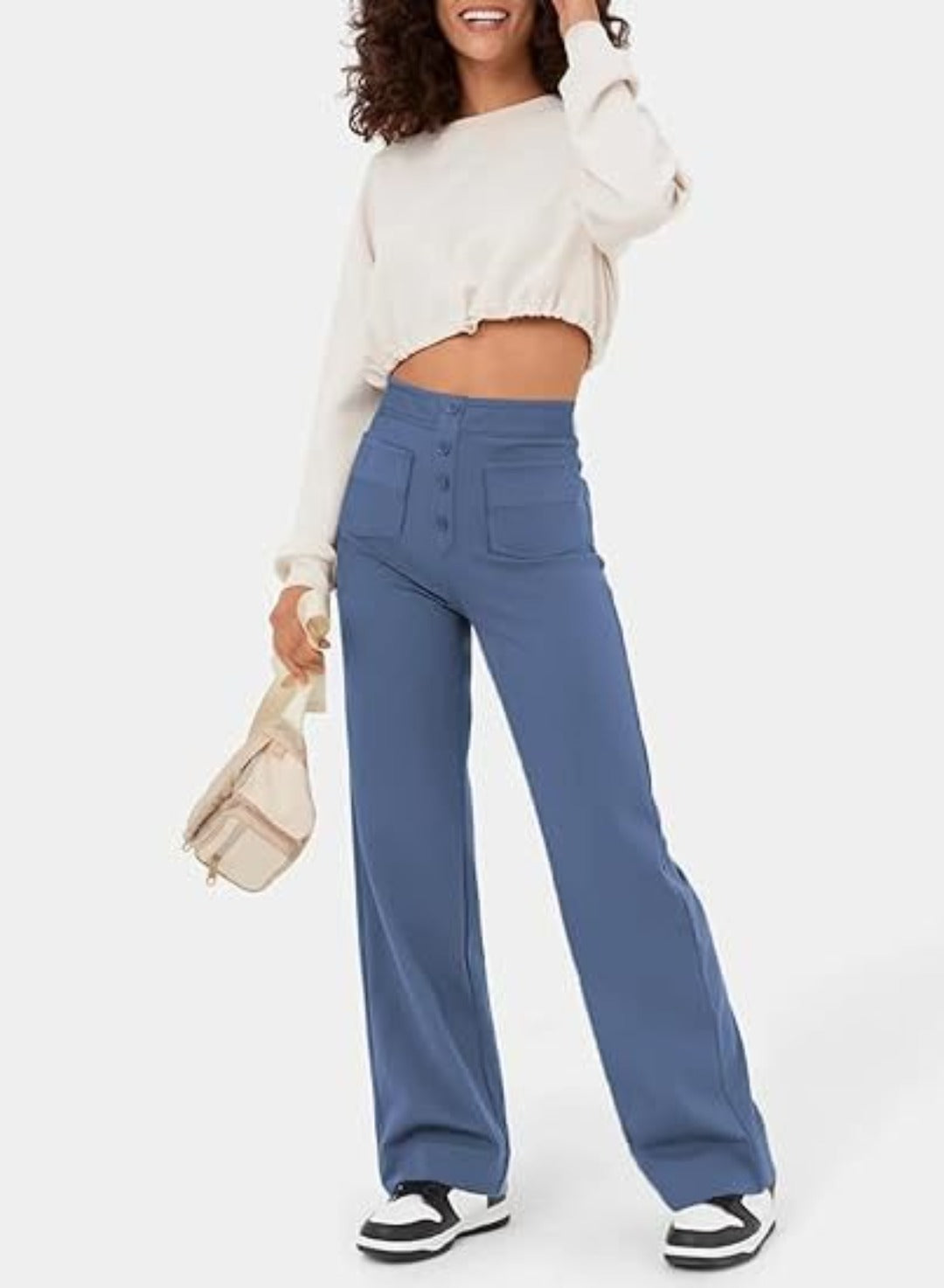 Moduza - High-waisted Elastische Broek