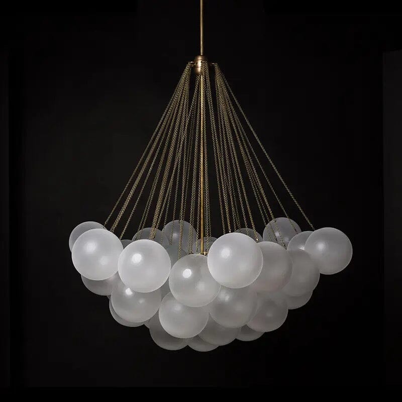 Scandinavische Hanglamp met Matte Glazen Bollen