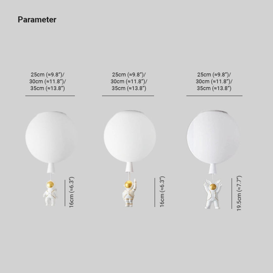 Fateh Moderne Maan/Astronauten LED Plafondlamp