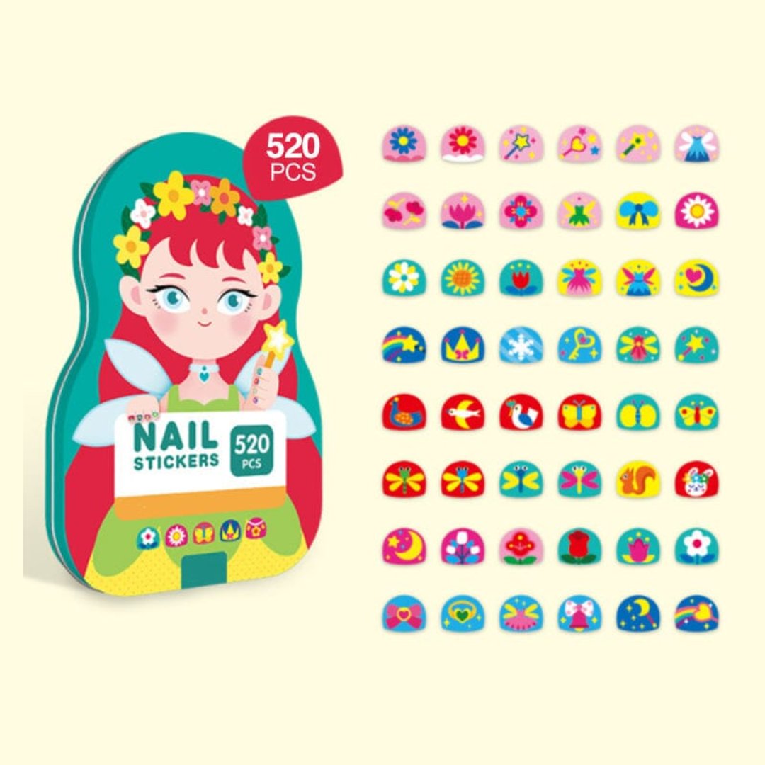 Kids Nagel Stickers | ( 520 Stuks ) - #Kids Nagel Stickers | ( 520 Stuks )De Bazelaar