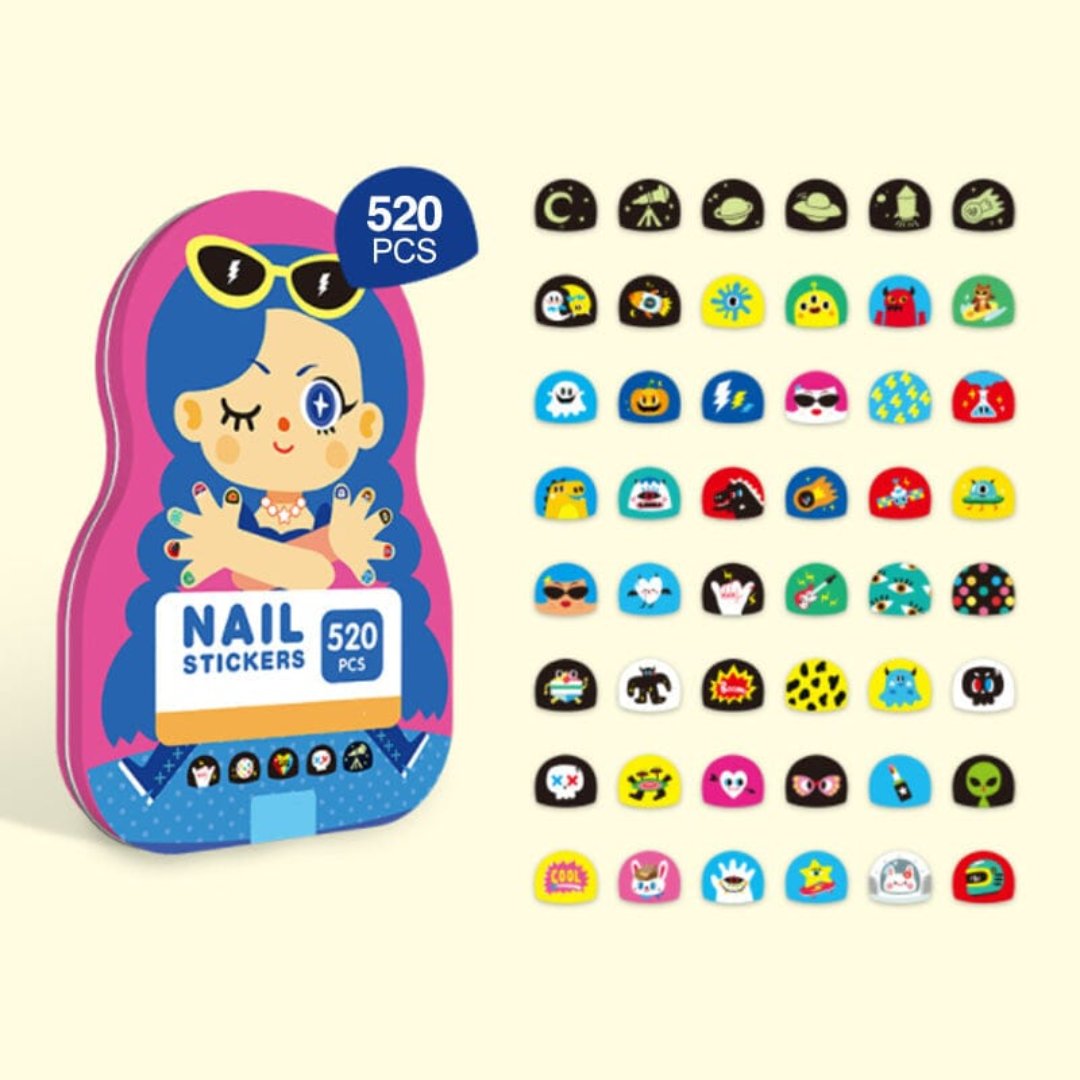 Kids Nagel Stickers | ( 520 Stuks ) - #Kids Nagel Stickers | ( 520 Stuks )De Bazelaar