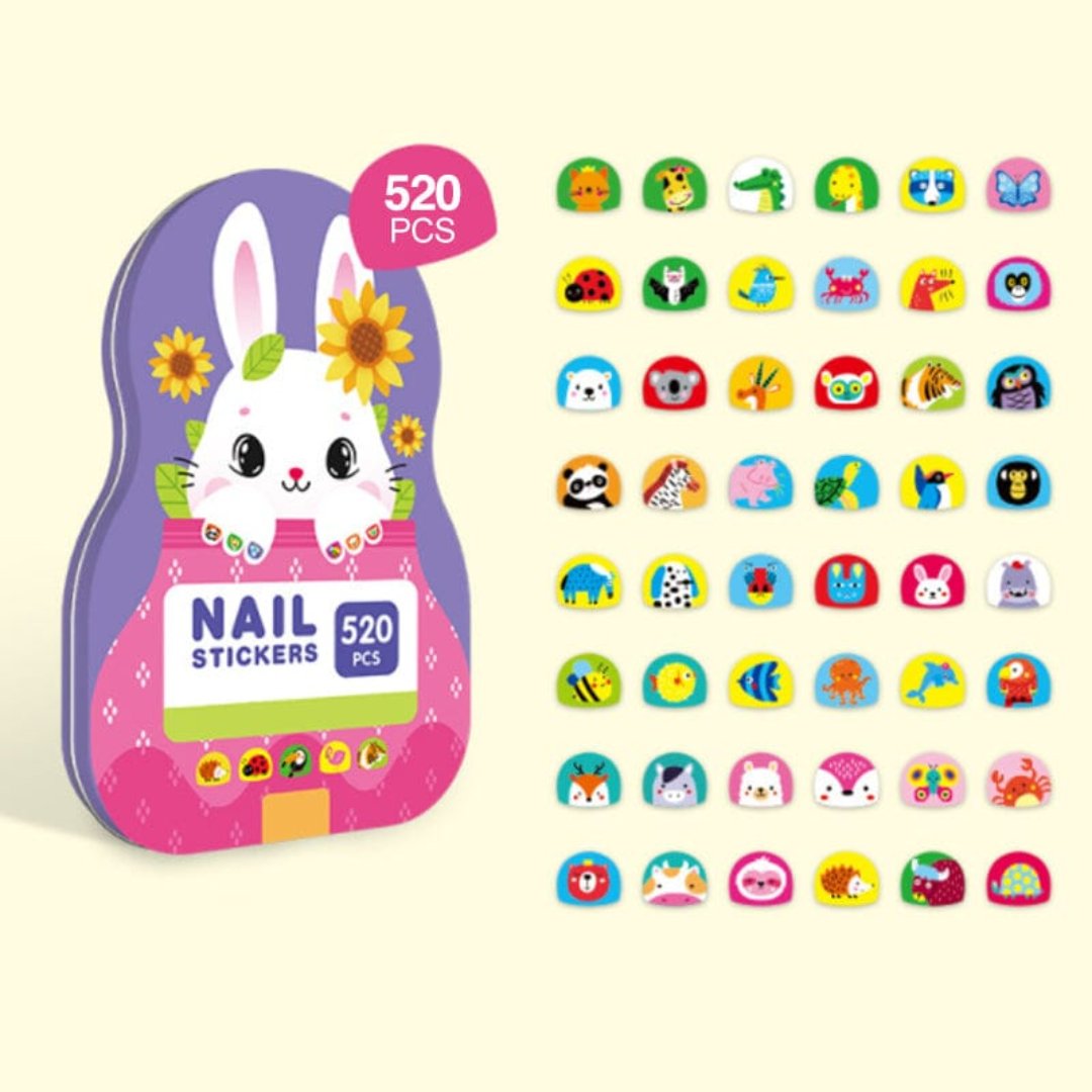 Kids Nagel Stickers | ( 520 Stuks ) - #Kids Nagel Stickers | ( 520 Stuks )De Bazelaar