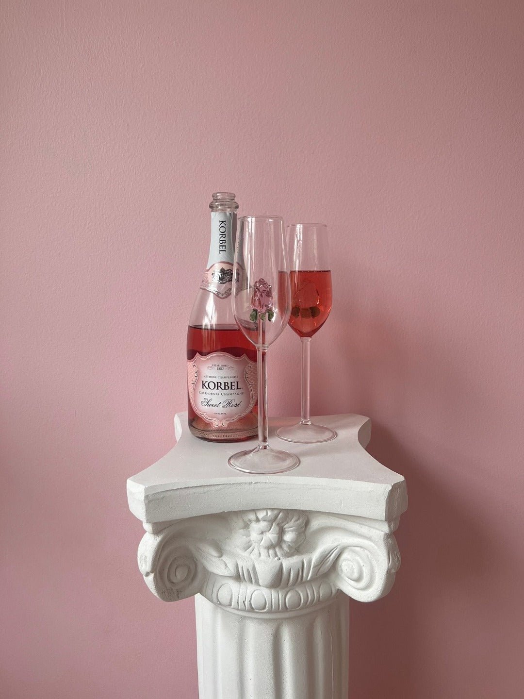 La Vie En Rose | Champagneglas - Handgemaakt - #La Vie En Rose | Champagneglas - HandgemaaktDe Bazelaar