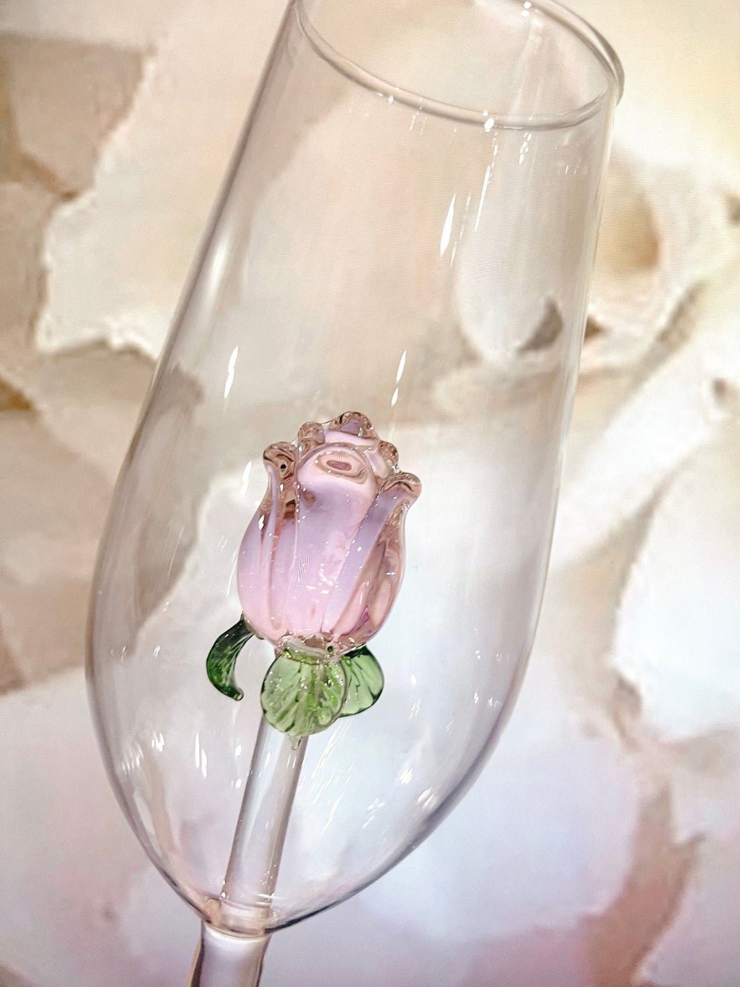 La Vie En Rose | Champagneglas - Handgemaakt - #La Vie En Rose | Champagneglas - HandgemaaktDe Bazelaar