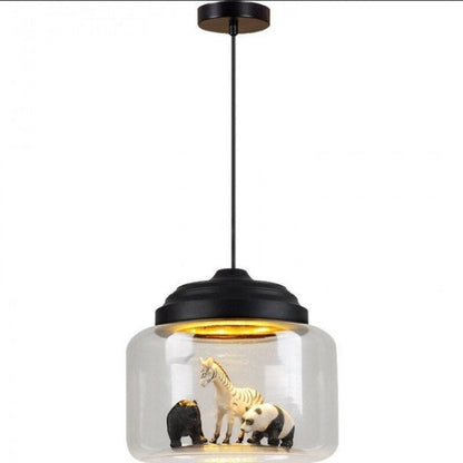 Little Zoo | Hanglamp Met Glazen Kap - #Little Zoo | Hanglamp Met Glazen KapDe Bazelaar