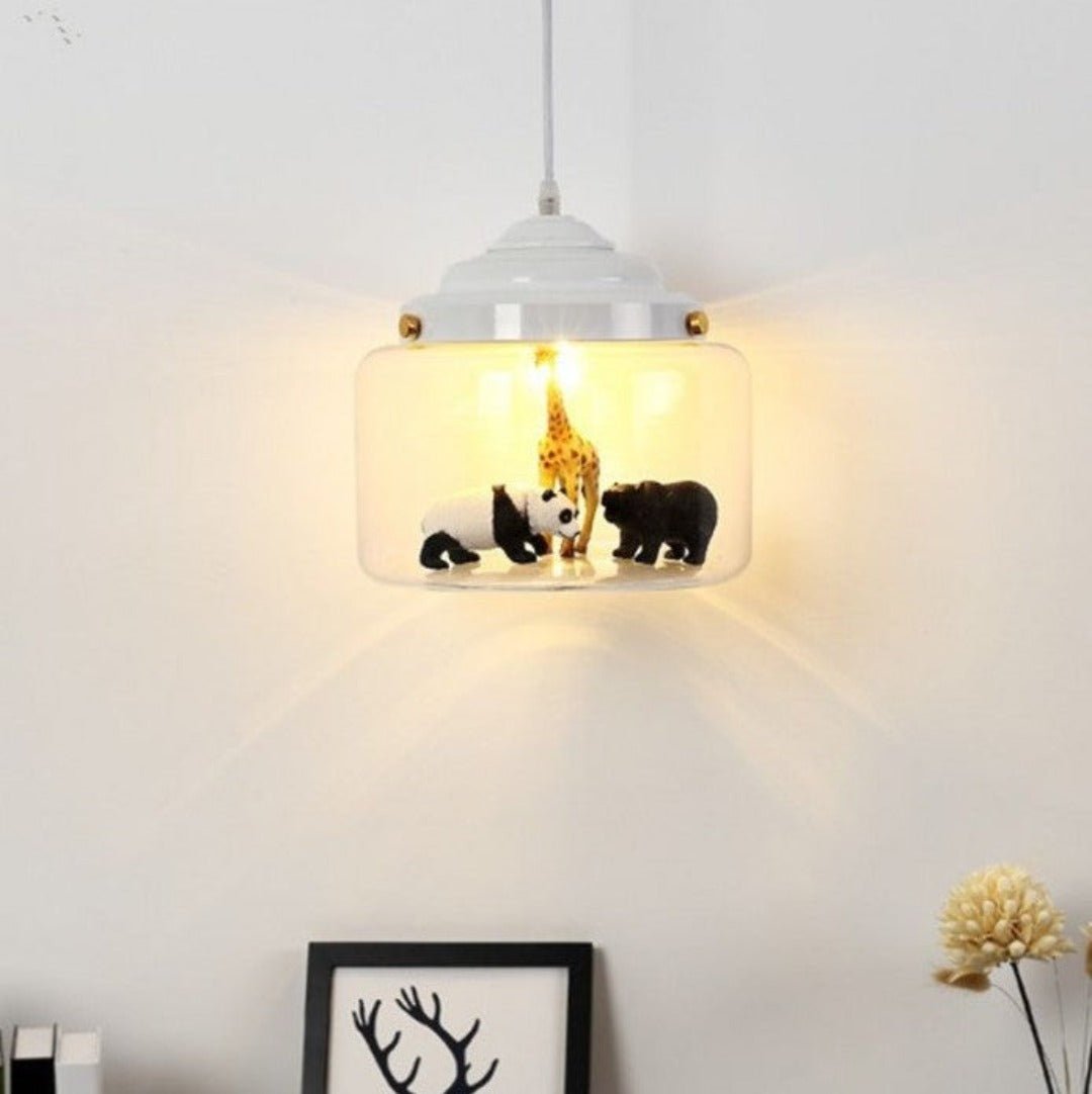 Little Zoo | Hanglamp Met Glazen Kap - #Little Zoo | Hanglamp Met Glazen KapDe Bazelaar