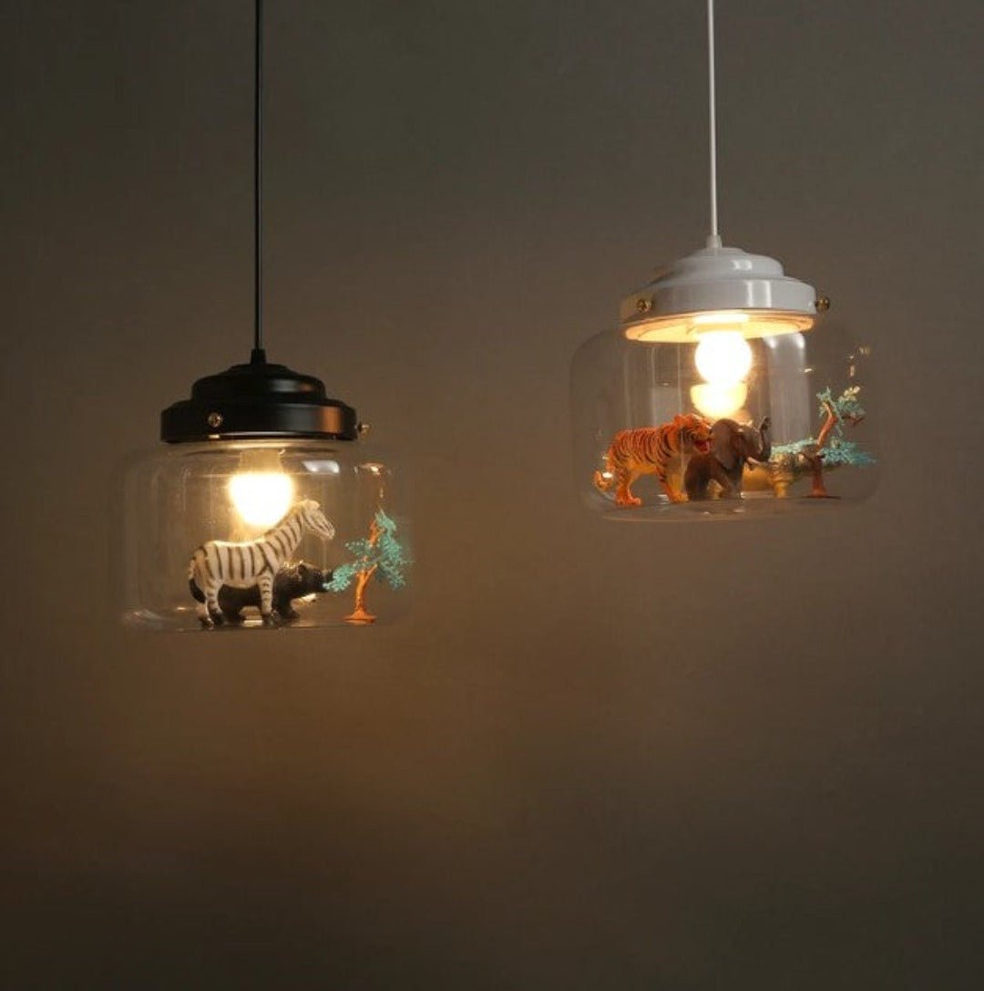 Little Zoo | Hanglamp Met Glazen Kap - #Little Zoo | Hanglamp Met Glazen KapDe Bazelaar