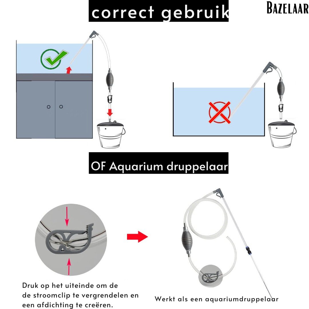 Mini-Waterwisselaar | Sedimentreiniger - Algenverwijderaar - #Mini-Waterwisselaar | Sedimentreiniger - AlgenverwijderaarDe Bazelaar