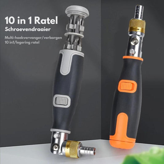 Multi Draaier | 10 In 1 Ratelschroevendraaier Set - #Multi Draaier | 10 In 1 Ratelschroevendraaier SetDe Bazelaar