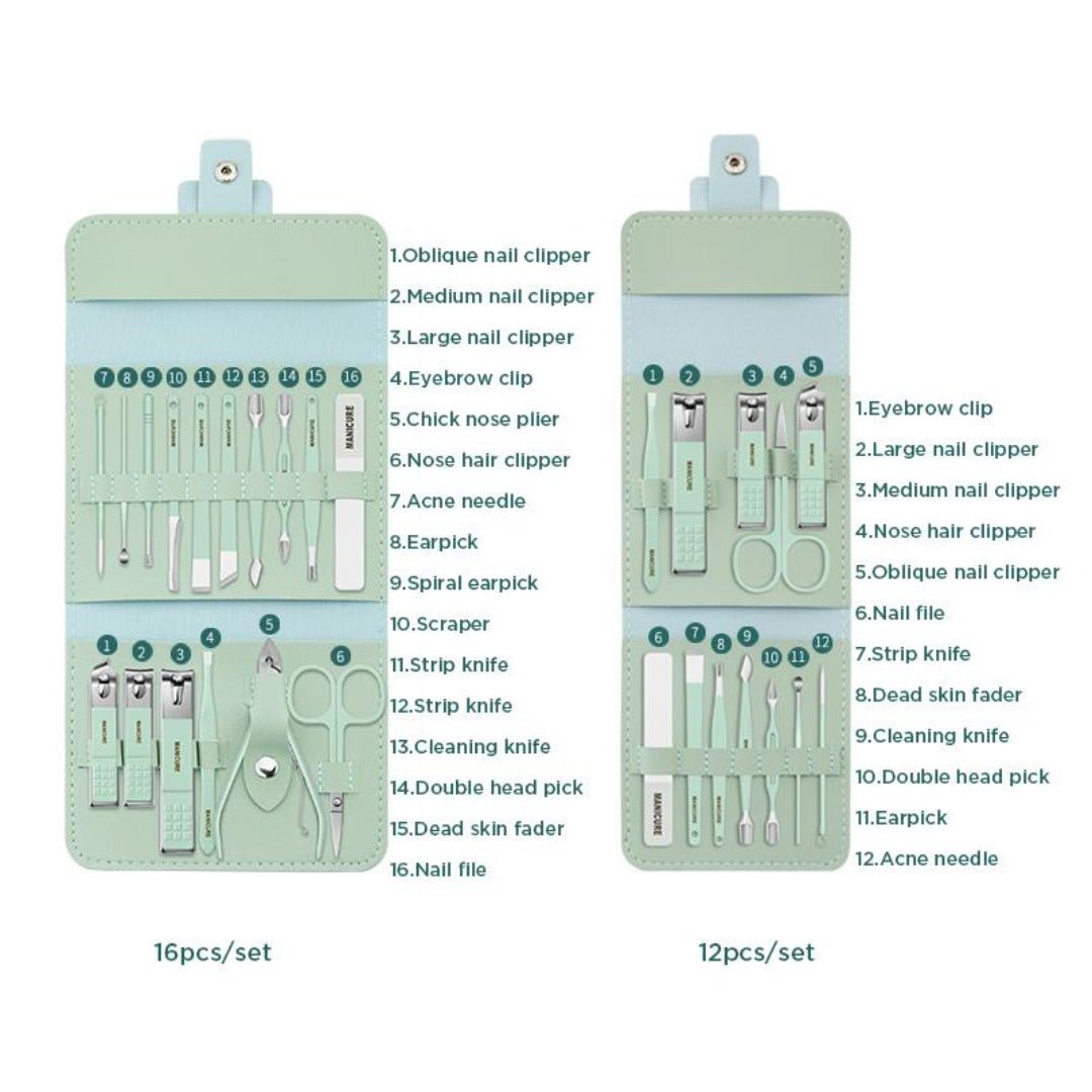 Nagelknipperset | Draagbaar ( 16 stuks ) - #Nagelknipperset | Draagbaar ( 16 stuks )De Bazelaar