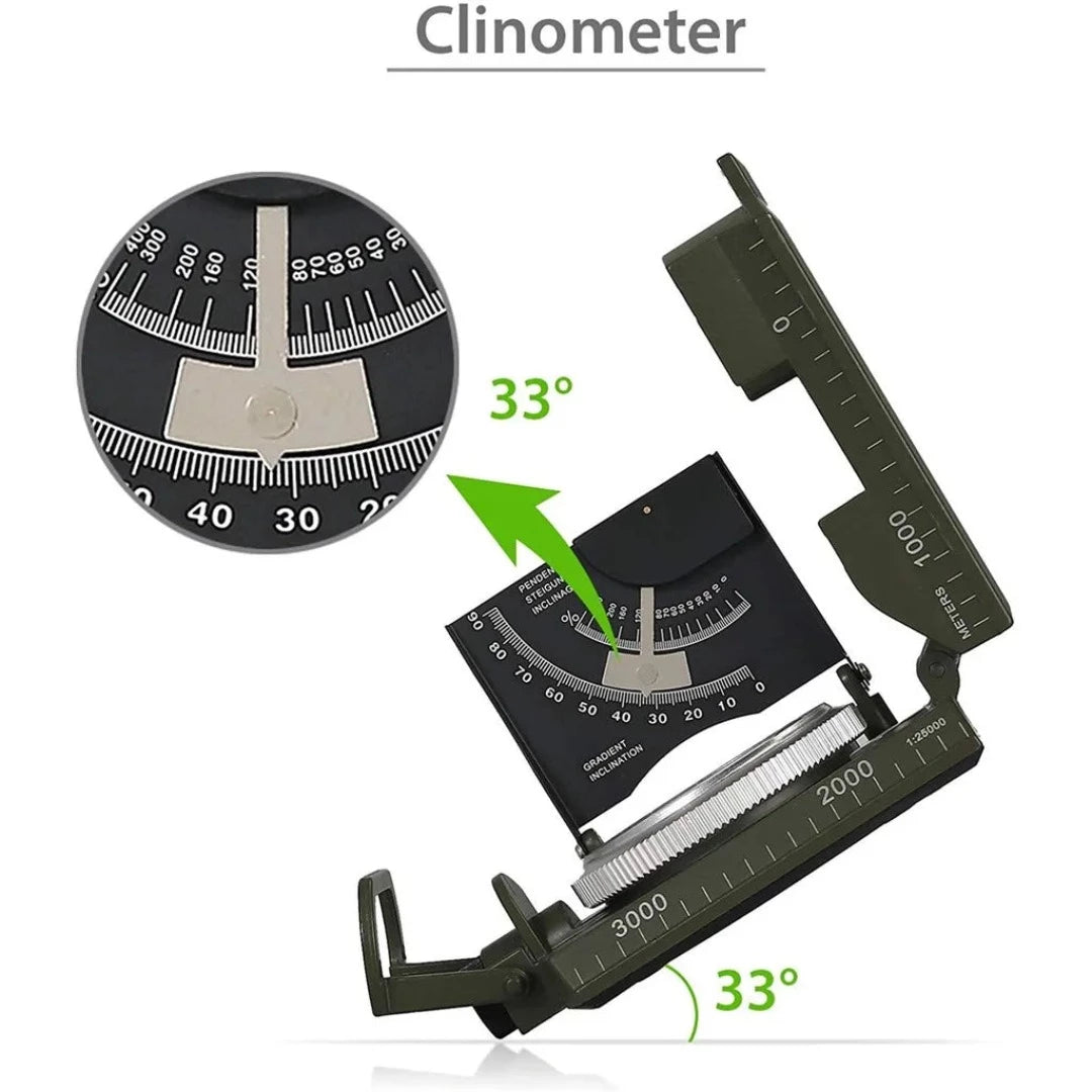 Navigatiekompas + Hellingsmeter - #Navigatiekompas + HellingsmeterDe Bazelaar