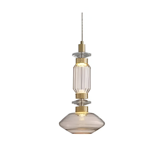 Exotische Glazen Hanglamp met Onregelmatig Design