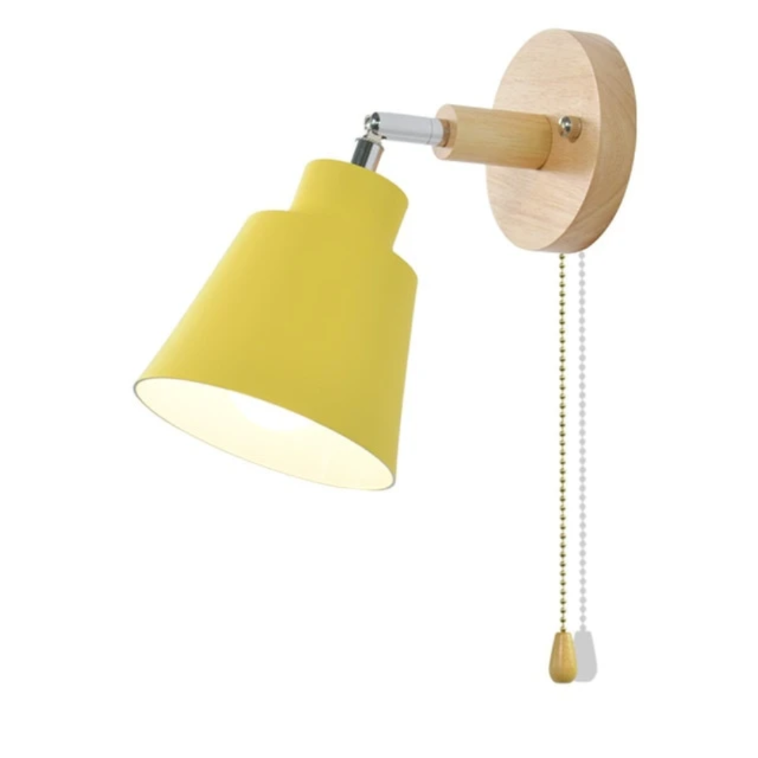 Draaibare Collin Wandlamp met Trekketting Schakelaar