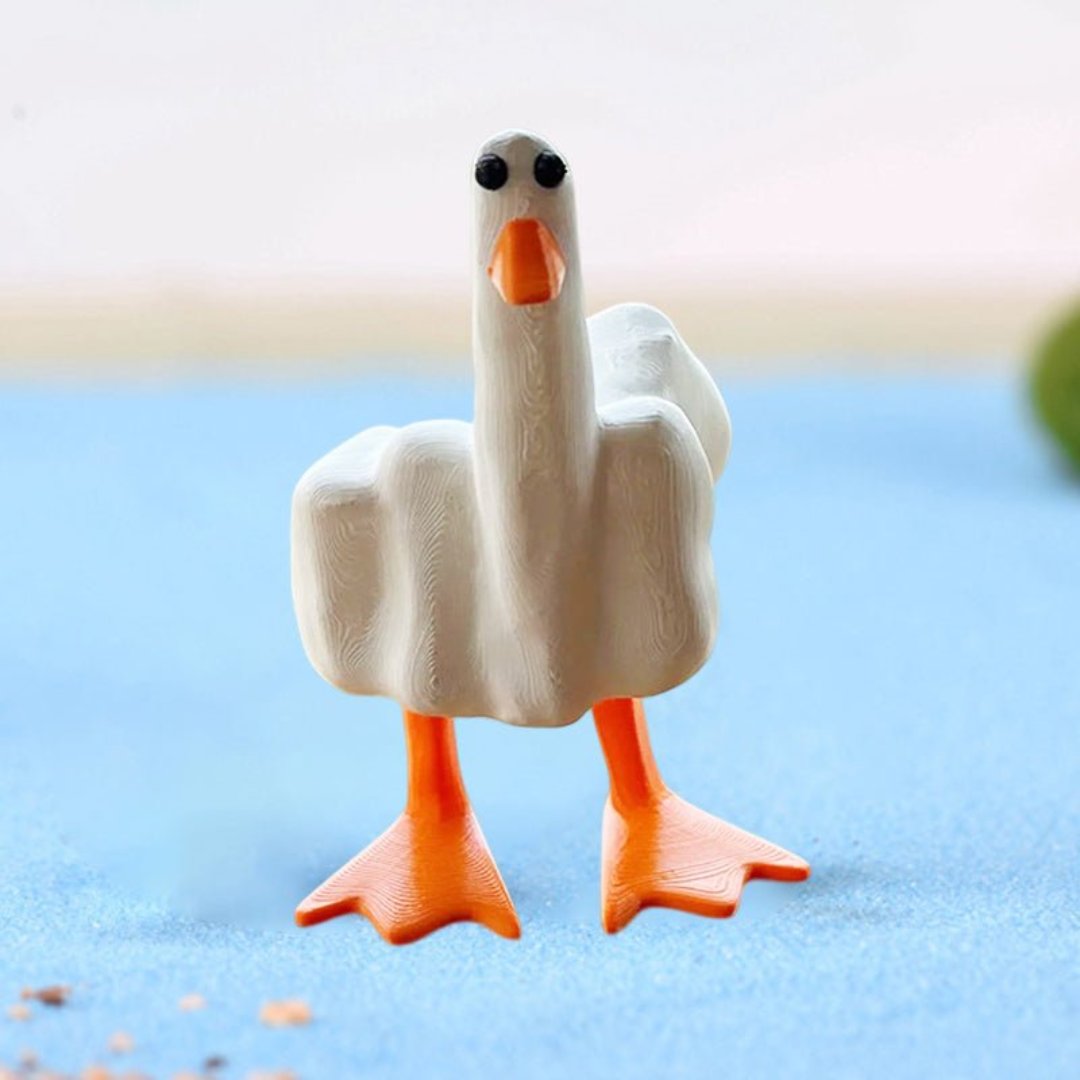 Quack Rebel | Eendornament Sculptuur - #Quack Rebel | Eendornament SculptuurDe Bazelaar