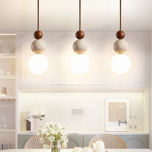 Travertin Hanglamp – Minimalistisch & Stijlvol Design-light decor-De Bazelaar