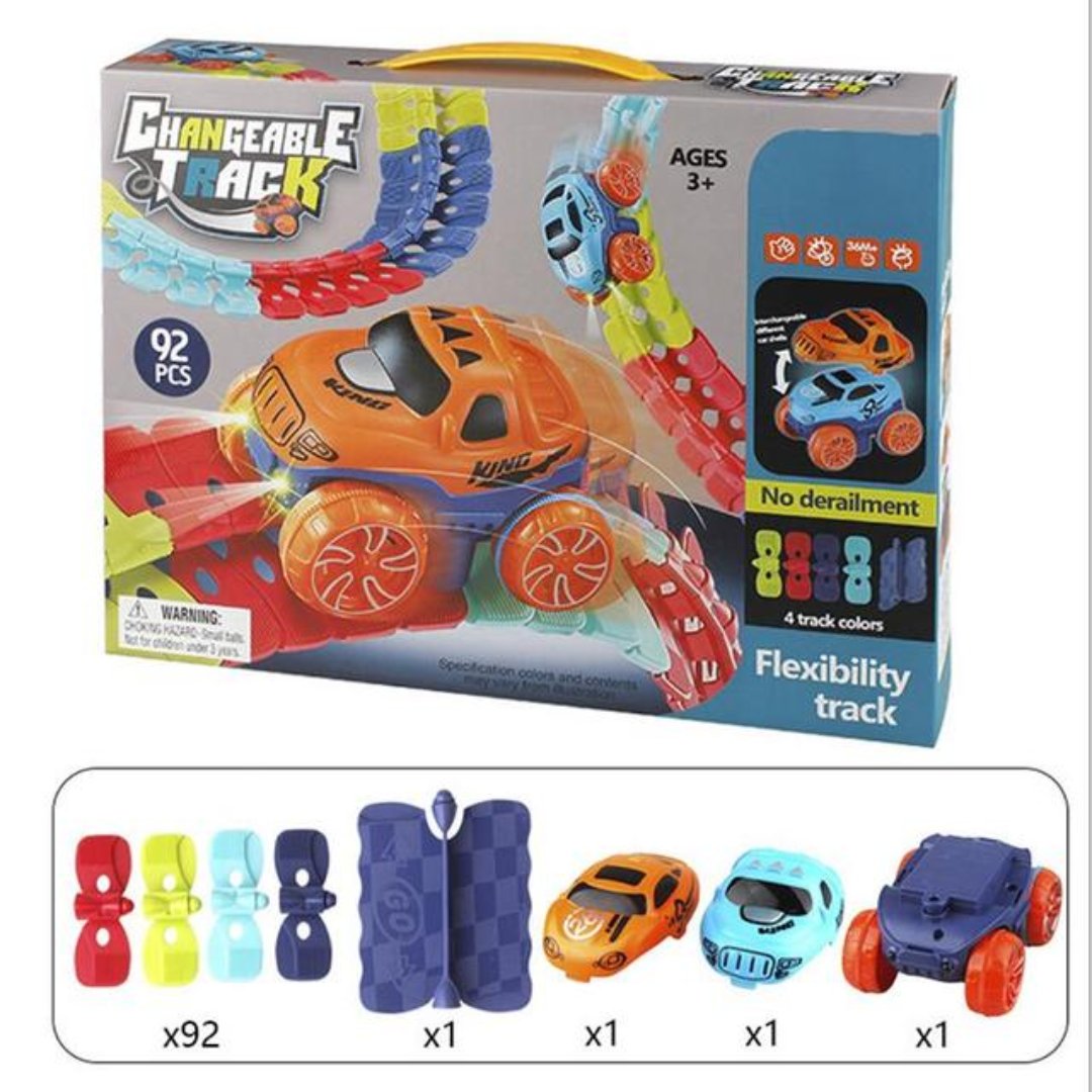 Race-Ready™ | Magnetische Autospeelbaan - #Race-Ready™ | Magnetische AutospeelbaanDe Bazelaar