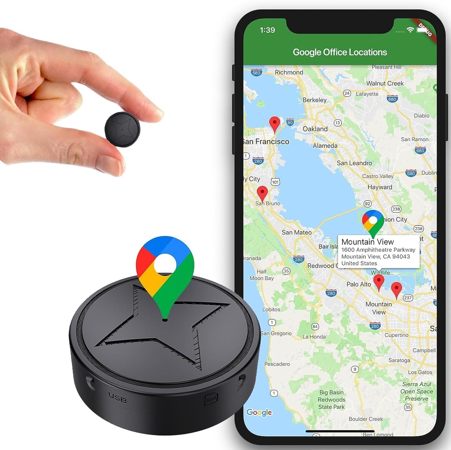 GPS Tracker | Magnetisch, Mini | Real-time Tracking