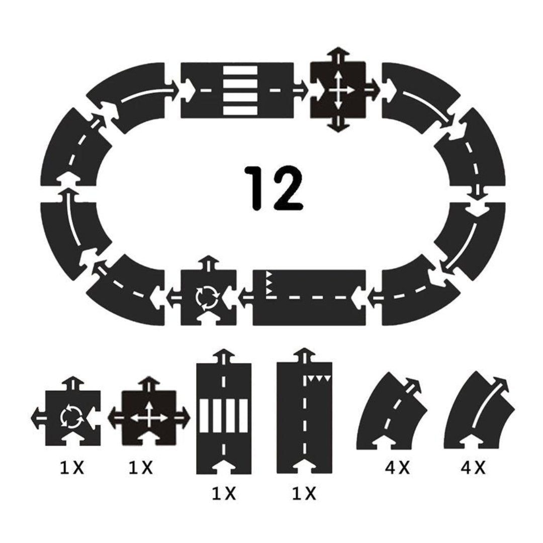 Weg-Builder™ | Rijdende Puzzelbaan - #Weg-Builder™ | Rijdende PuzzelbaanDe Bazelaar