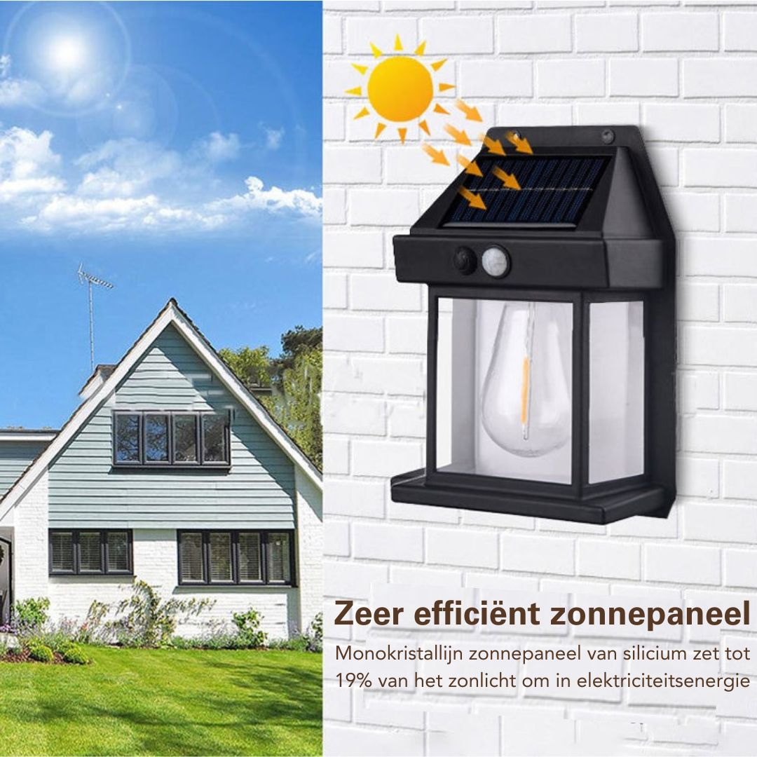 Wolfraam | Wandlamp Op Zonne-Energie - #Wolfraam | Wandlamp Op Zonne-EnergieDe Bazelaar