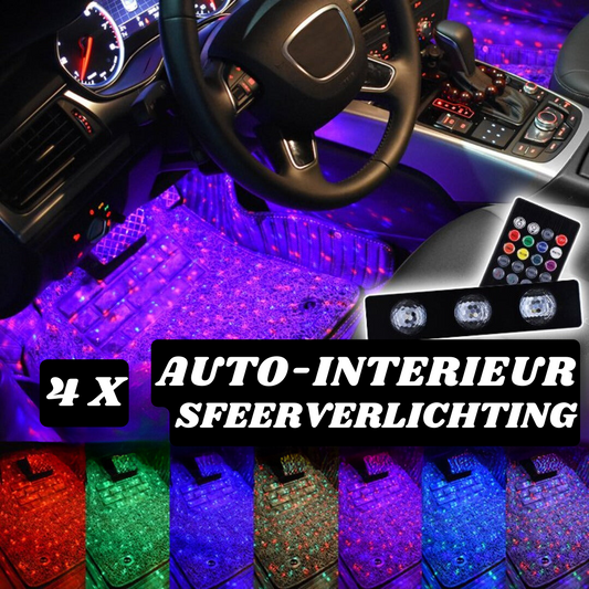 Auto Interieur Sfeerlichten - (Bevat 4 lichtbalken)